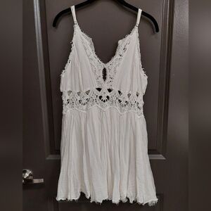 Free People FP One Ilektra mini dress white lace small